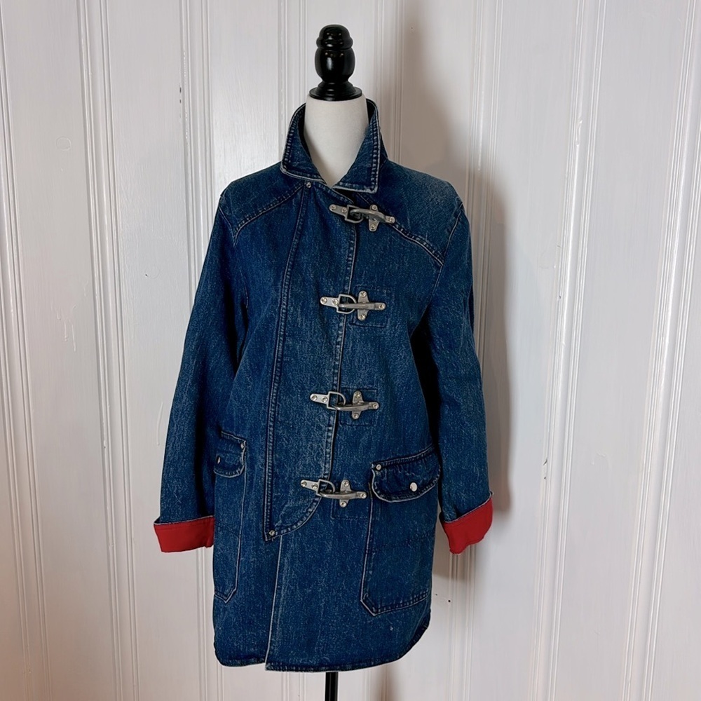 Vintage POLO RALPH LAUREN denim & metal clasp jacket